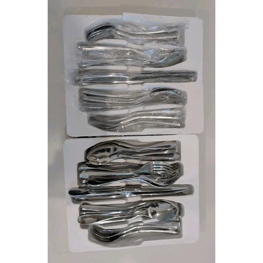 43 Pieces Knork Original & Flatware Stainless Silverware